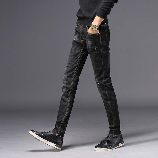 Мъжки дънки в два цвята - прав модел 