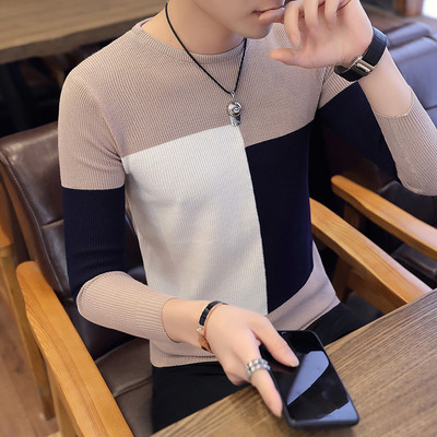 Pulover elegant pentru bărbați cu decolteu O în mai multe culori