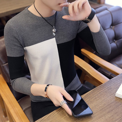 Pulover elegant pentru bărbați cu decolteu O în mai multe culori