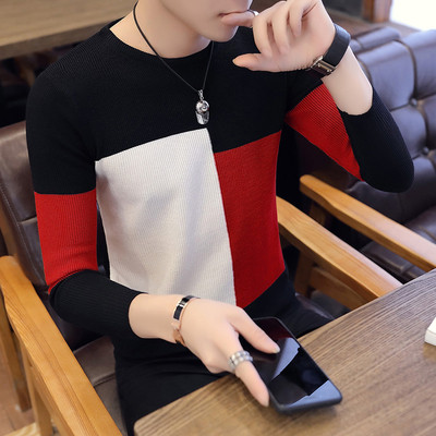 Pulover elegant pentru bărbați cu decolteu O în mai multe culori