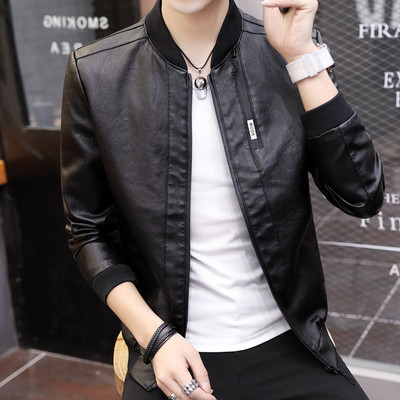 Κομψό δερμάτινο ανδρικό  μπουφάν σε κλασικά χρώματα