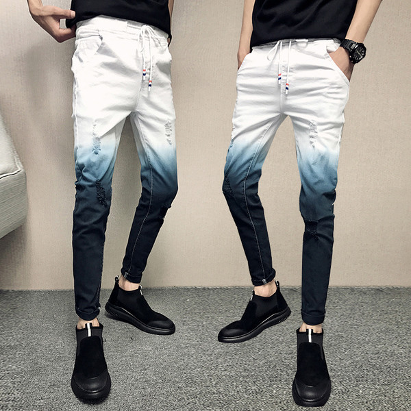 Blugi pentru bărbați în culori irizate