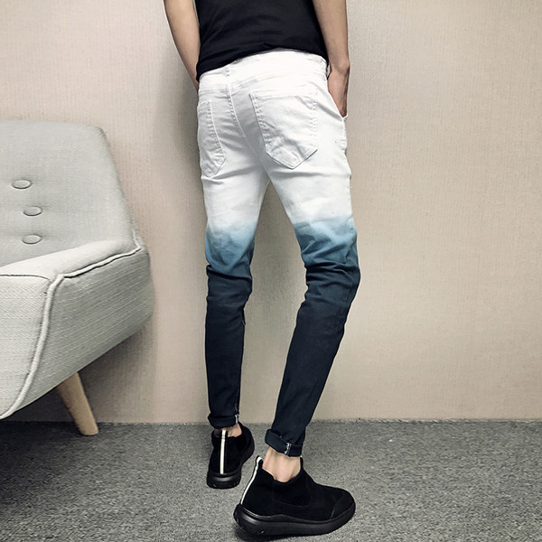 Blugi pentru bărbați în culori irizate