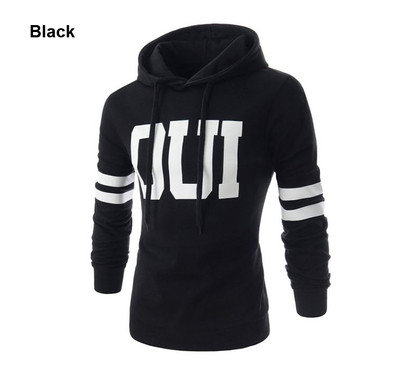 Мъжки спортно-ежедневен суичър в три цвята с надпис