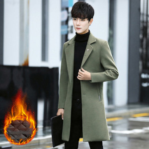 Κομψό μακρύ ανδρικό παλτό  σε διάφορα χρώματα - δύο μοντέλα