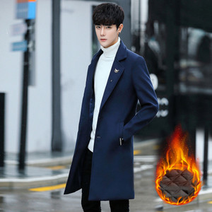 Κομψό μακρύ ανδρικό παλτό  σε διάφορα χρώματα - δύο μοντέλα