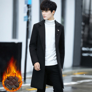 Κομψό μακρύ ανδρικό παλτό  σε διάφορα χρώματα - δύο μοντέλα