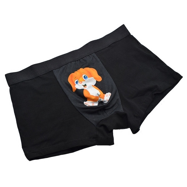 Lenjerie bărbătească din bumbac cu aplicație - șase culori