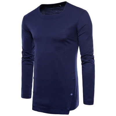 Ежедневна мъжка блуза с копчета в няколко цвята