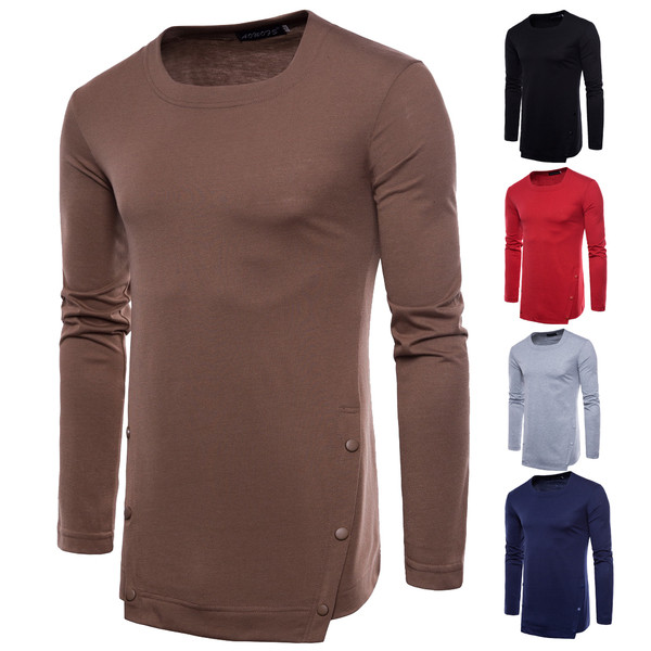 Ежедневна мъжка блуза с копчета в няколко цвята