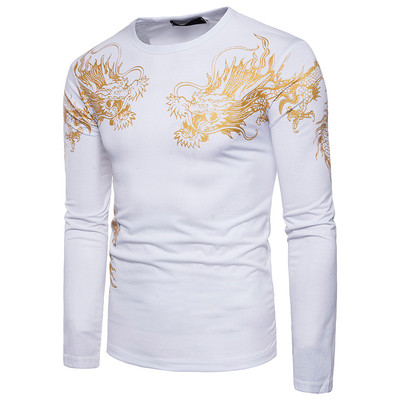 Bluză bărbătească cu aplicație în patru culori