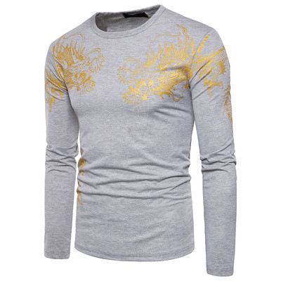 Bluză bărbătească cu aplicație în patru culori