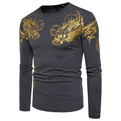 Bluză bărbătească cu aplicație în patru culori