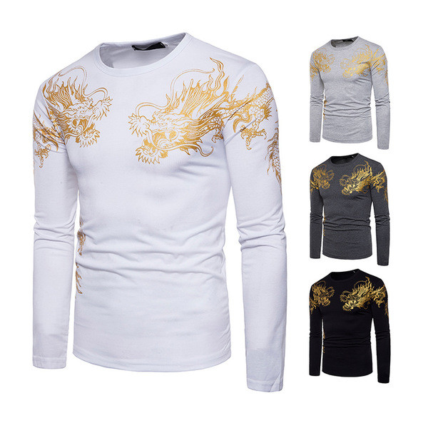 Bluză bărbătească cu aplicație în patru culori