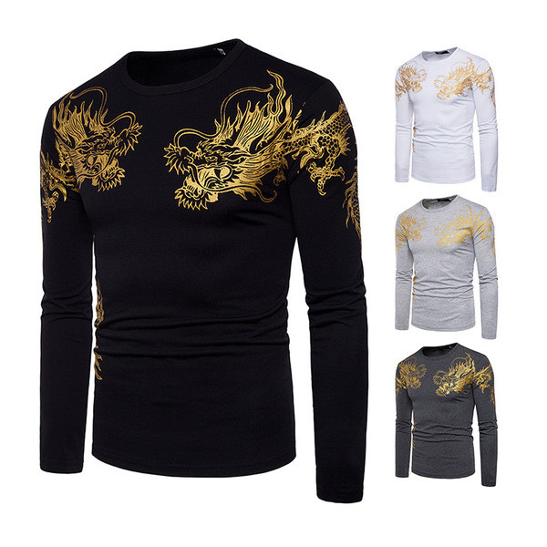 Bluză bărbătească cu aplicație în patru culori