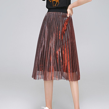 Μοντέρνα φούστα κυρία με υψηλή μέση σε διάφορα χρώματα