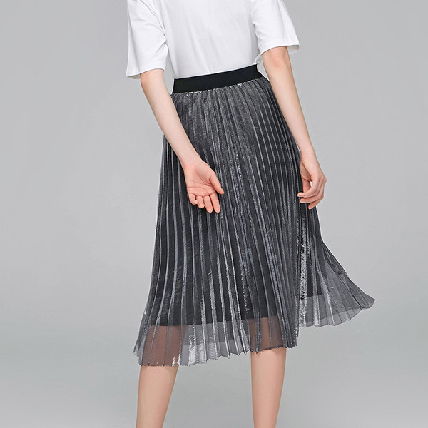 Μοντέρνα φούστα κυρία με υψηλή μέση σε διάφορα χρώματα