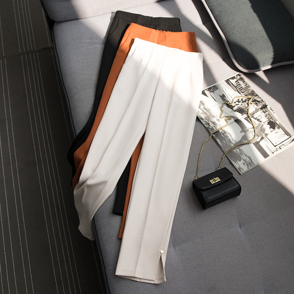 Pantaloni eleganti de dama in trei culori