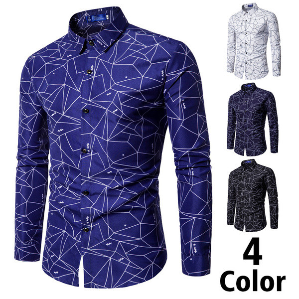 Мъжка модерна риза в няколко цвята