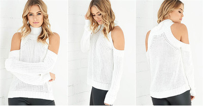 Μοντέρνο γυναικείο πουλόβερ σε διάφορα χρώματα