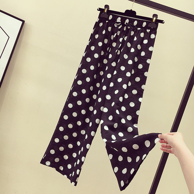 Дамски панталон на точки в три цвята