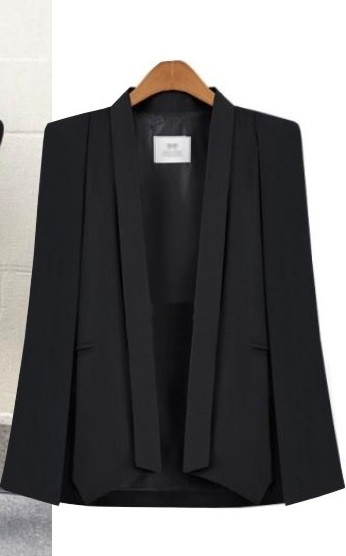 НОВО Стилно дамско сако с V- образна яка в няколко цвята 