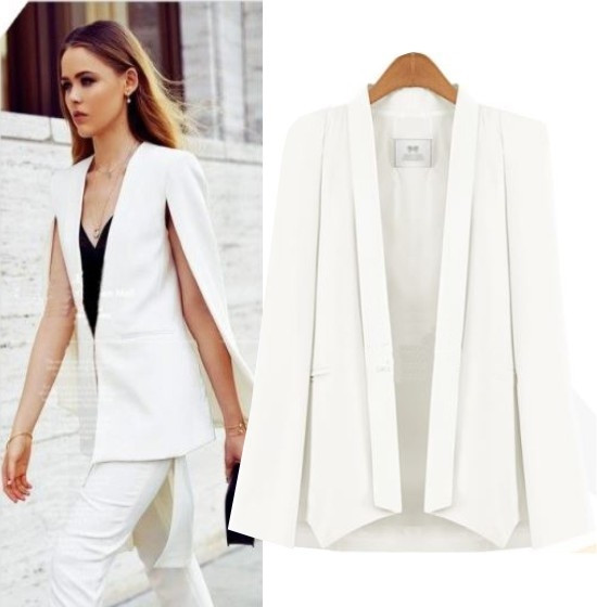 НОВО Стилно дамско сако с V- образна яка в няколко цвята 