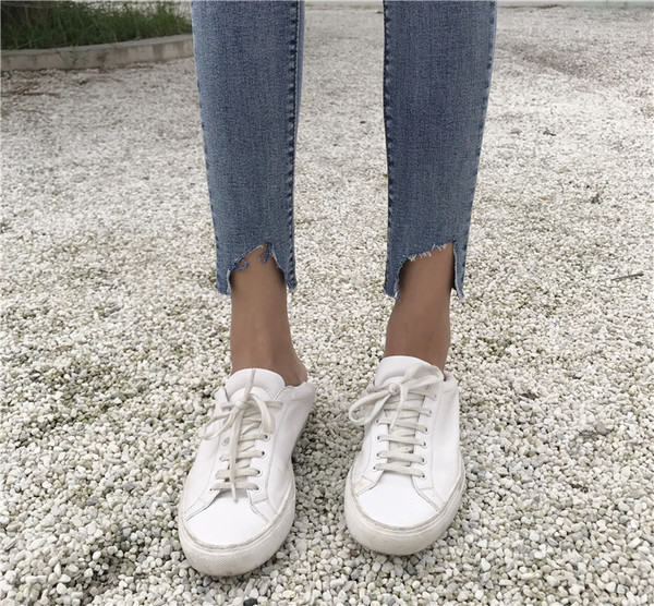 Blugi de dama cu talie inalta