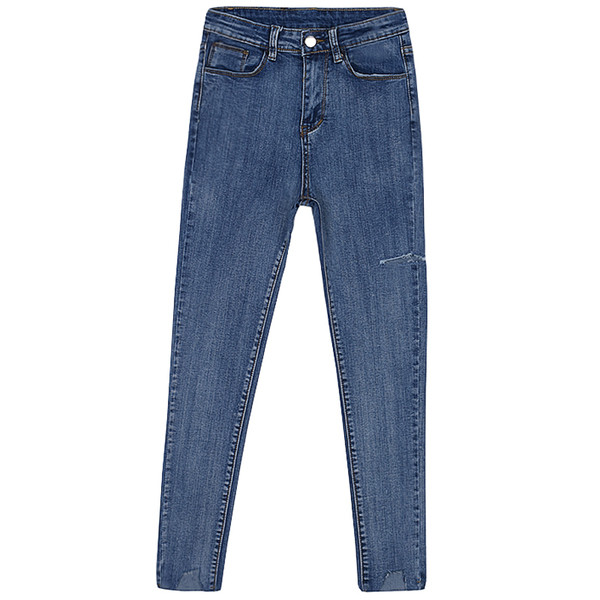 Blugi de dama cu talie inalta