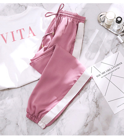 Pantaloni de dama din satin in trei culori