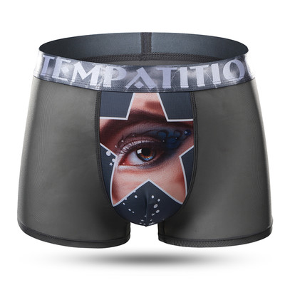 Lenjerie de corp modernă pentru bărbați transparentă cu aplicație în șase culori