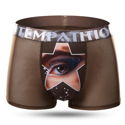 Lenjerie de corp modernă pentru bărbați transparentă cu aplicație în șase culori