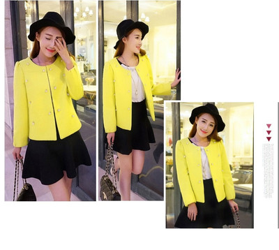 Модерно дамско палто с О-образна яка в няколко цвята