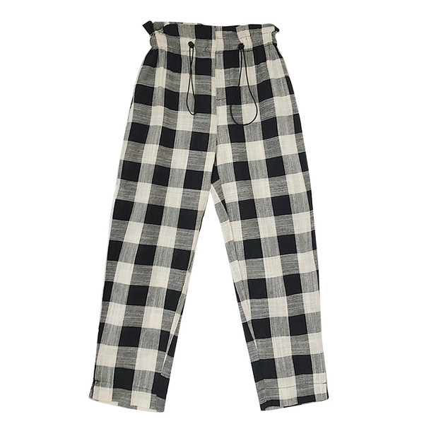 Pantaloni moderni de dama cu talie elastica inalta