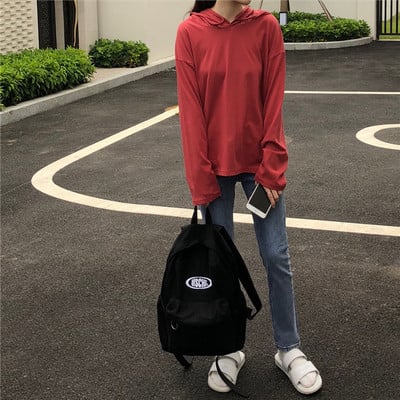 Γυναικείο φούτερ με κουκούλα σε τέσσερα χρώματα