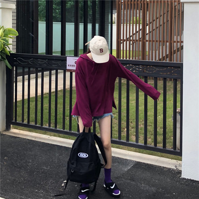 Γυναικείο φούτερ με κουκούλα σε τέσσερα χρώματα