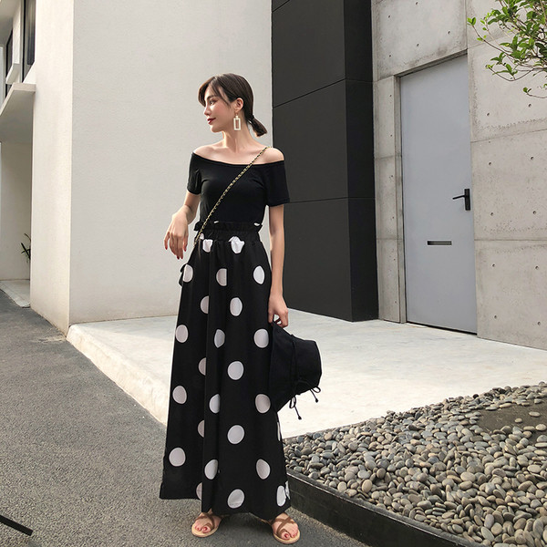 Дамски стилни панталони с висока талия