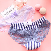 Стилно дамско бельо с дантела и панделка в различни цветове