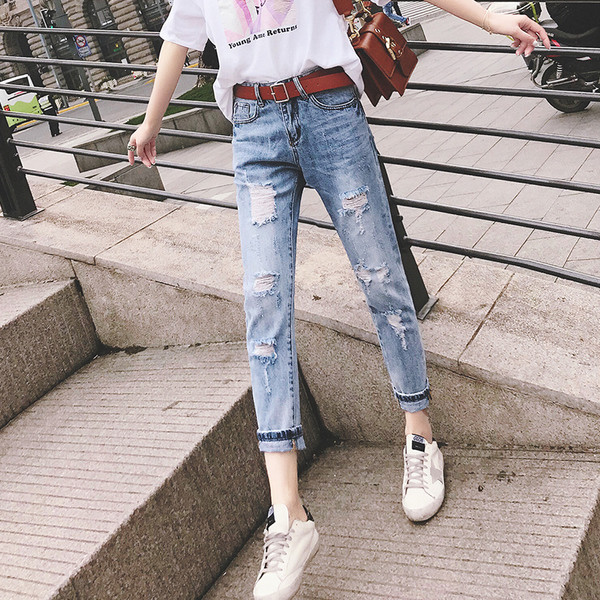 Ежедневни дамски дънки в три цвята 