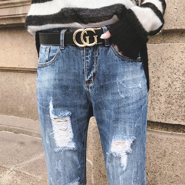 Ежедневни дамски дънки в три цвята 