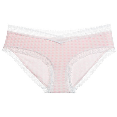 Lenjerie intimă din bumbac cu dantelă în diferite culori