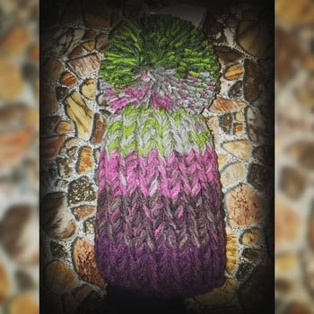 Дамска плетена шапка. Шапка ръчна изработка. Шапка Handmade 16