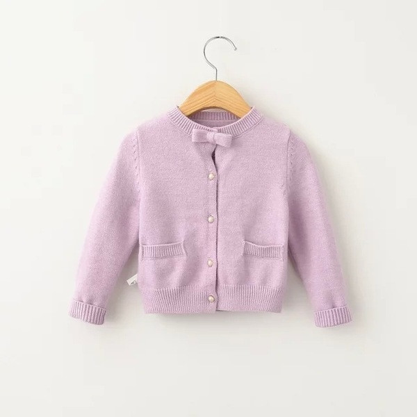 παιδική ζακέτα  για κορίτσια με κορδέλα σε διάφορα χρώματα