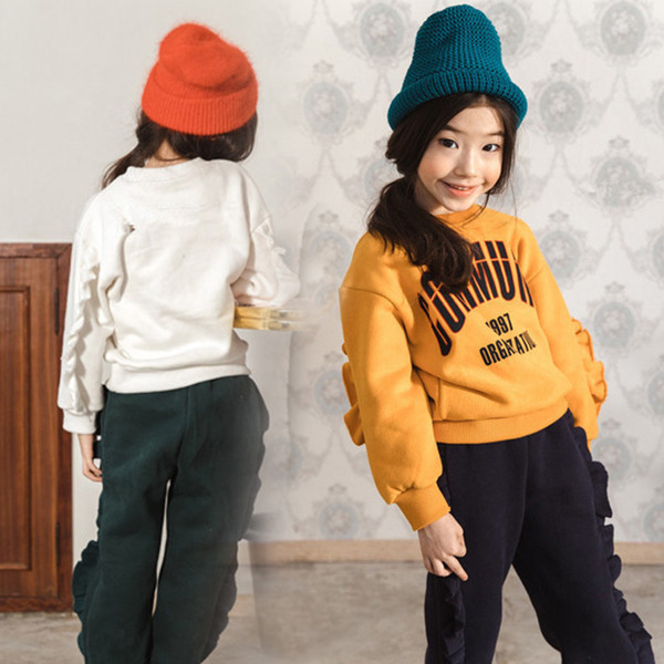 Παιδικό  φούτερ για κορίτσια σε δύο χρώματα με επιγραφή