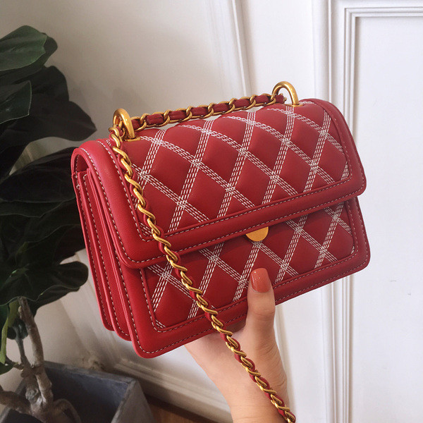 Geanta de dama extravaganta in alb si rosu