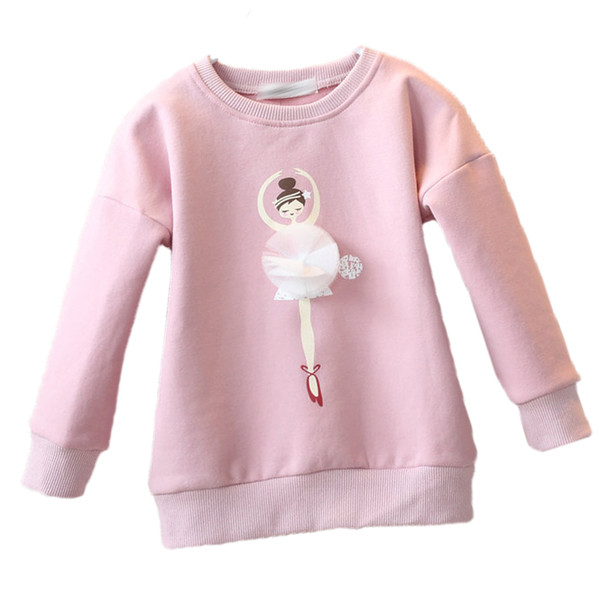 Детски суичър за момиче с 3D декорация в три цвята