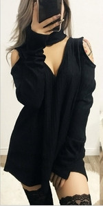 Κομψό γυναικείο πουλόβερ  με ντεκολτέ σε σχήμα V σε διάφορα χρώματα