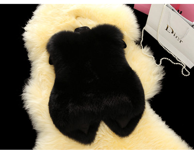 Γυναικείο κοντό χνουδωτό  γιλέκο  σε διάφορα χρώματα