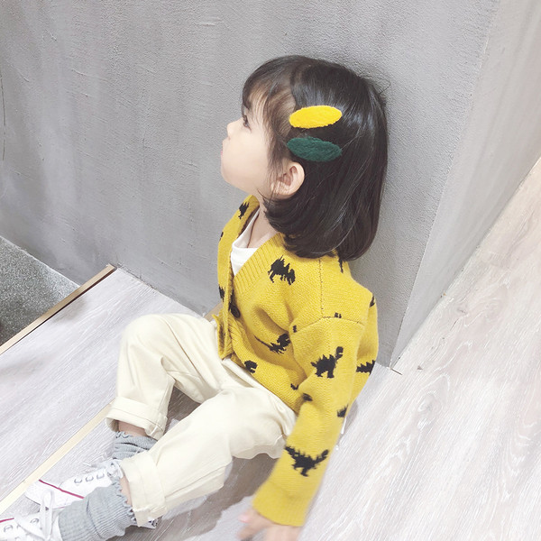 Παιδική ζακέτα  - V κολάρο σε τρία χρώματα