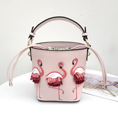 Geanta dama in doua culori cu motive